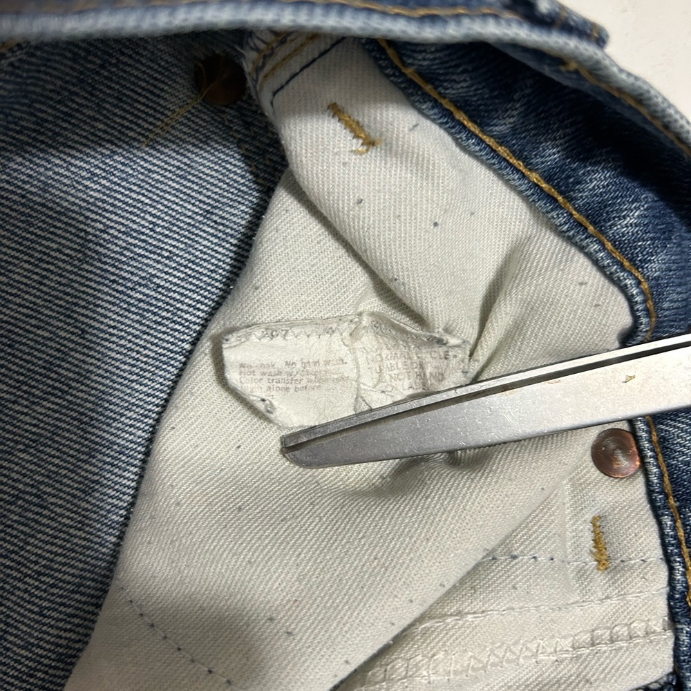 Rare Vintage Levi’s 70s Women’s Mom  Orange Label Movin On’ Jeans 28x28 - Picture 6 of 16